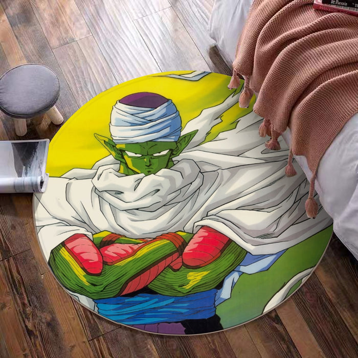 Dragon Ball Angry Piccolo Standing And Ready for Fighting Round Mat