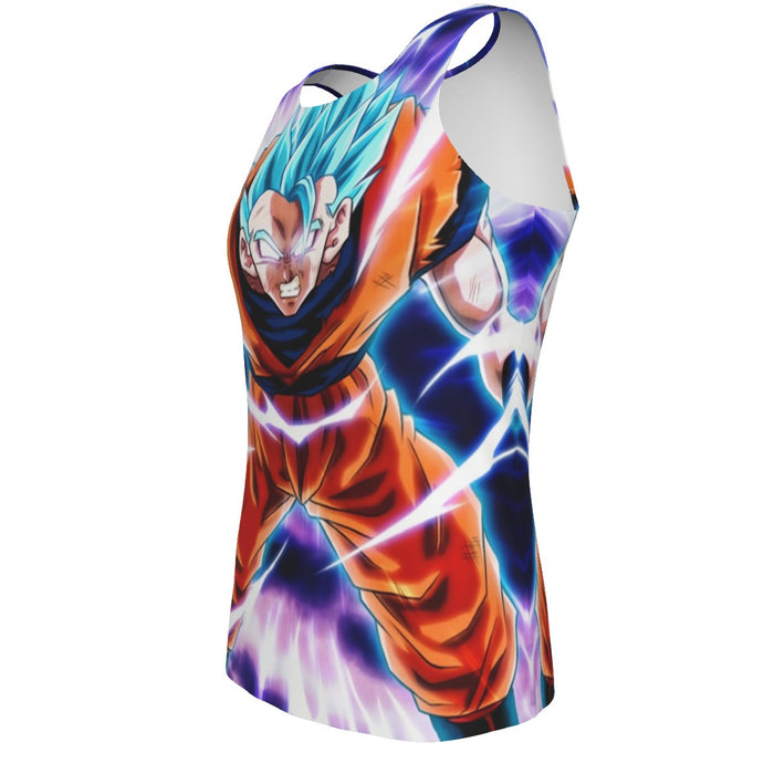 Dragon Ball Goku Blue Super Saiyan Epic Rage Casual Tank Top