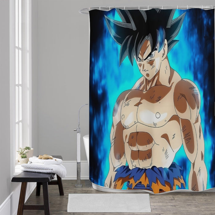 Dragon Ball Super Goku Kaioken Ultra Instinct Dope 3D Shower Curtain