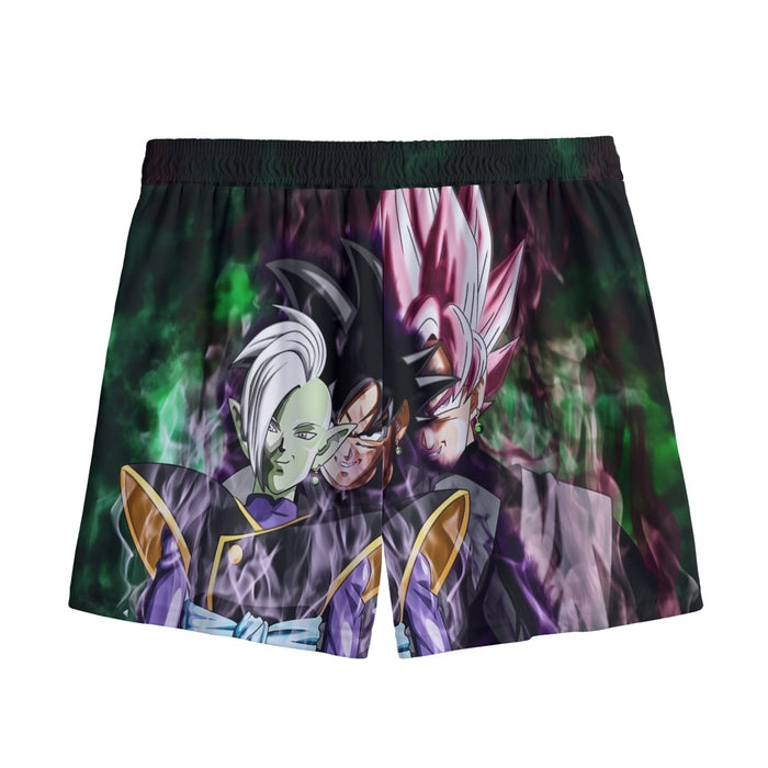 Dragon Ball Super Zamasu Goku Black Goku Rose Cool  Mesh Shorts