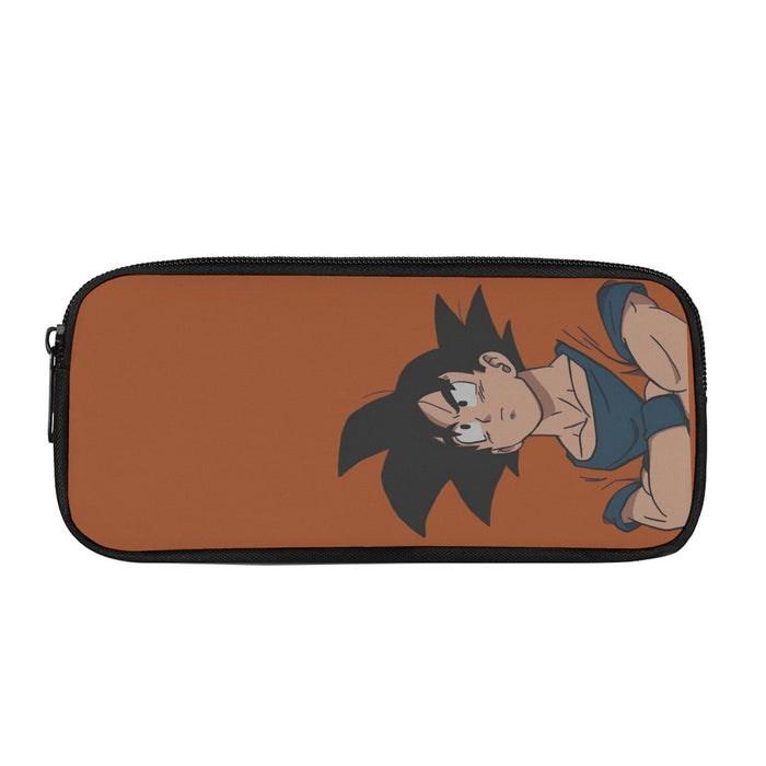 Goku Orange Minimalistic Background Pencil Bag