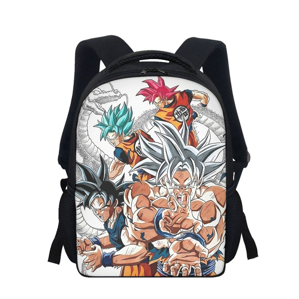 DBS God White Son Goku Ultra Instinct Backpack Student School Book Bag For  kids
