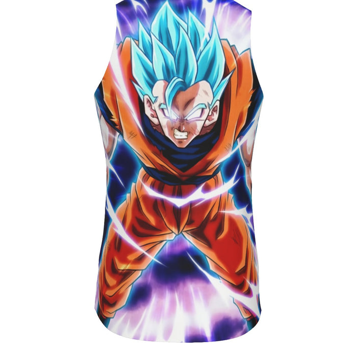 Dragon Ball Goku Blue Super Saiyan Epic Rage Casual Tank Top