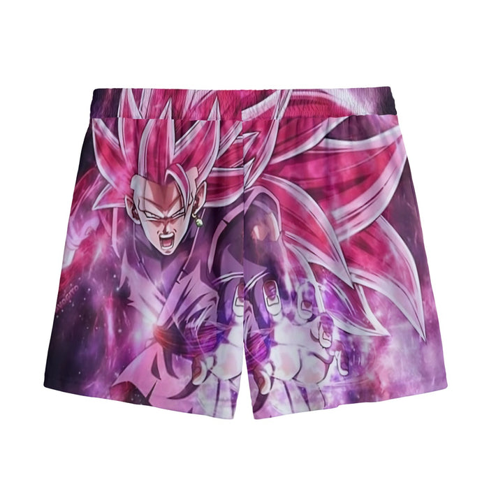 Dragon Ball Black Goku Rose 3 Ultra Instinct Epic 3D Mesh Shorts