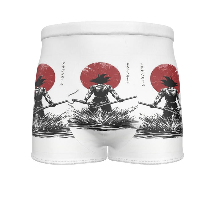 Goku With Red Moon Dragon Ball Men's Boxer Briefs