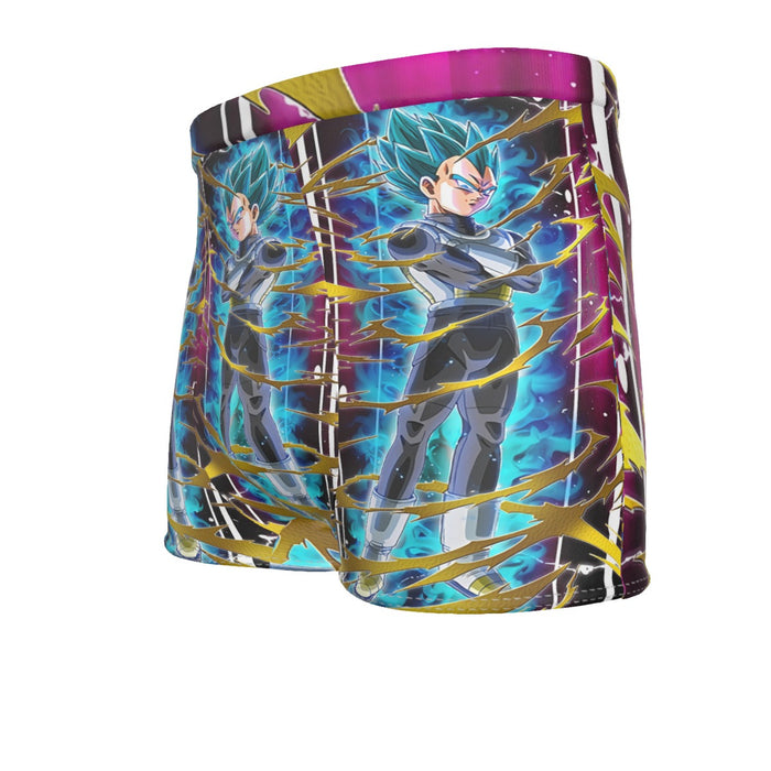 Dragon Ball Vegeta Super Saiyan God Blue SSGSS Aura Power Dope Design Men's Boxer Briefs