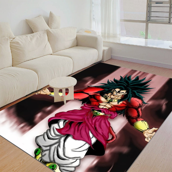 Dragon Ball Z Legendary Super Saiyan Broly 4 Dope Aura Rug