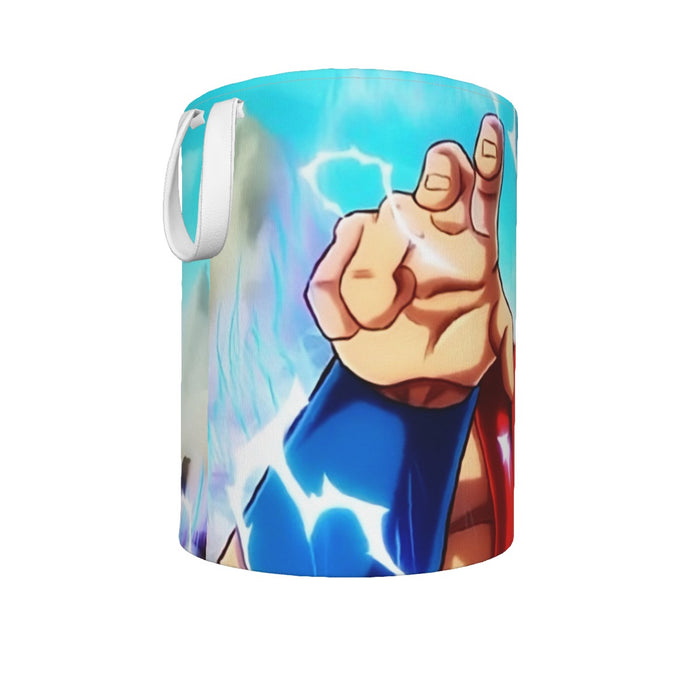 Dragon Ball Super Goku Blue Lightning SSGSS Design Laundry Basket