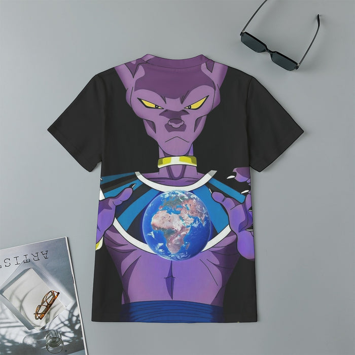 Dragon Ball Super Beerus God Destruction Earth Kids T-Shirt