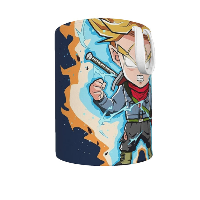 Dragon Ball Future Trunks Saga Super Saiyan Chibi Design Laundry Basket