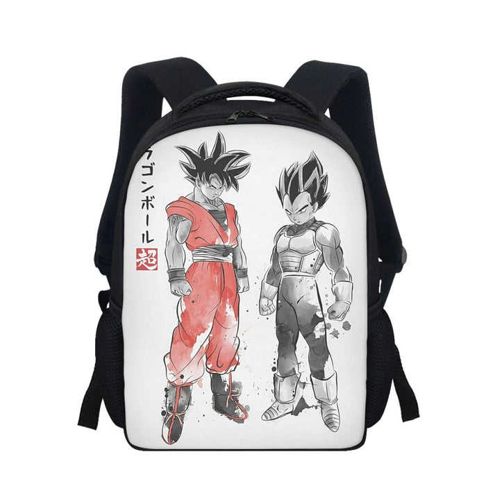 Watercolor Goku And Vegeta Posing Dragon Ball Z Backpack