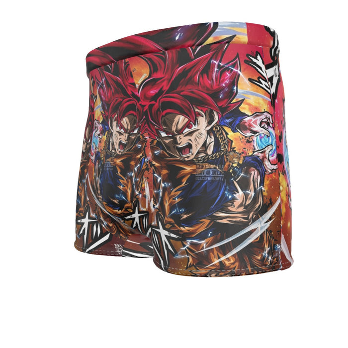 Goku Super Saiyan God Men's Boxer Briefs