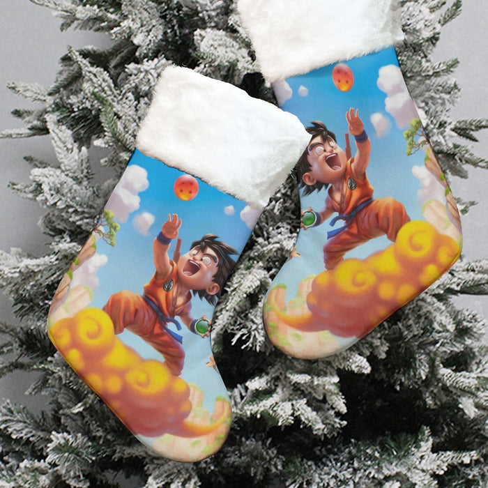 Dragon Ball Goku Kid Ride Flying Nimbus Cute Dope Streetwear Christmas Socks