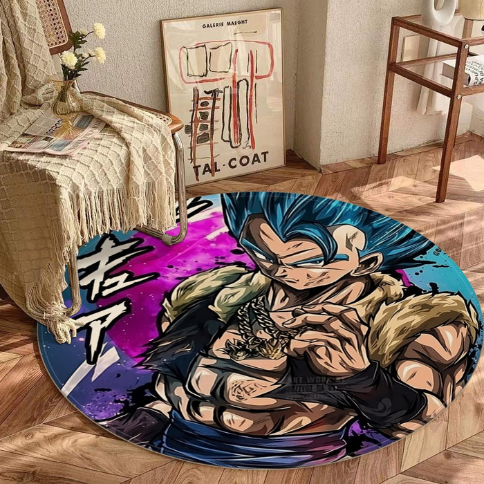 Super Saiyan Blue Gogeta Round Mat