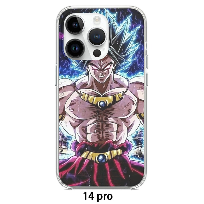 DBZ Legendary Super Saiyan Broly With Black Hair iPhone 14 Case