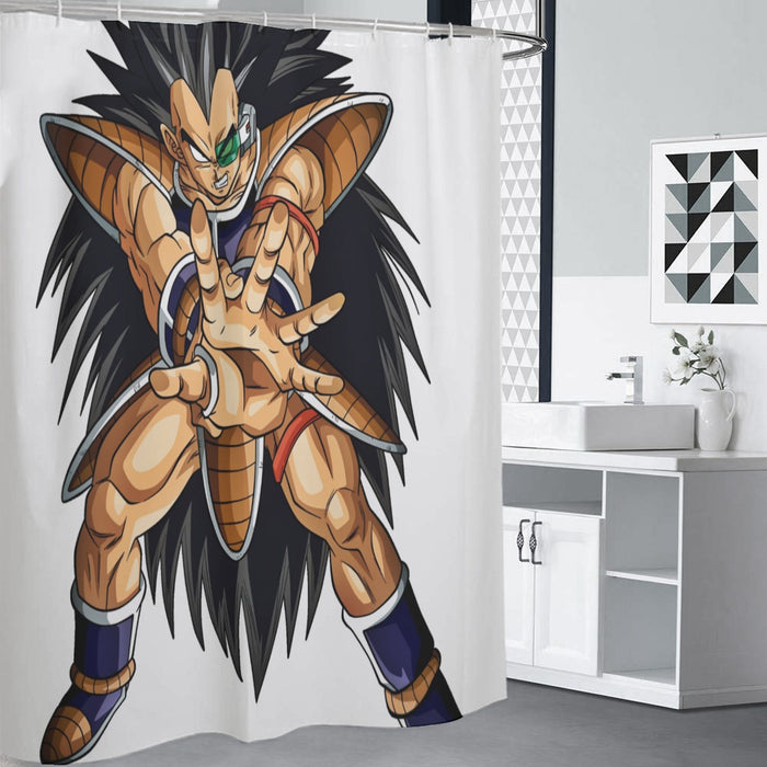 Dragon Ball Z Awesome Saiyan Raditz Fighter Stance Shower Curtain