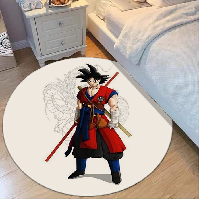 Kid goku and shenron Yoga Mat