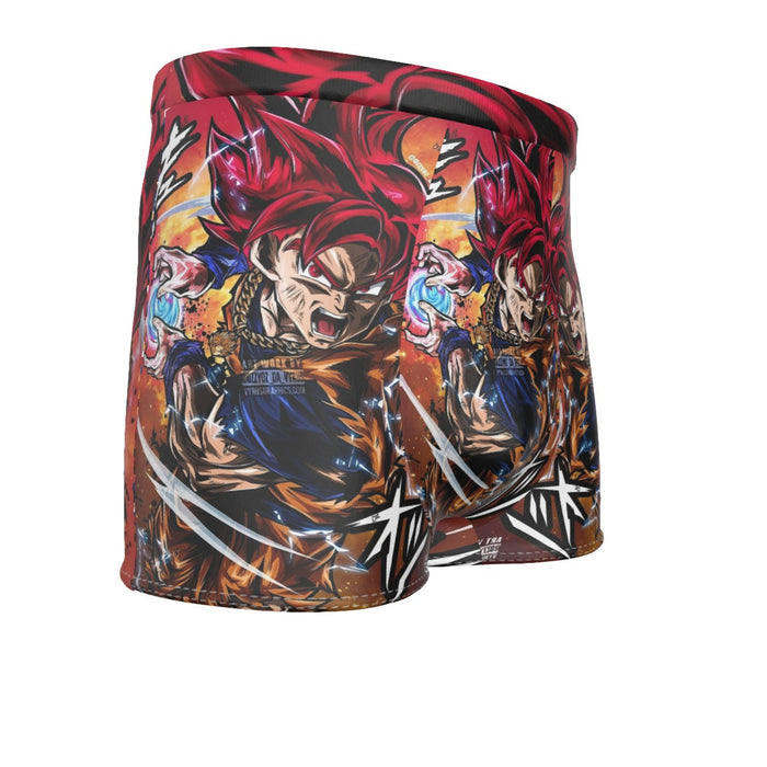 Goku Super Saiyan God Men's Boxer Briefs