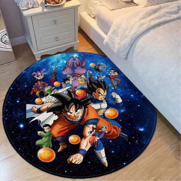 Dragon Ball Super Destruction Gods Goku Vegeta Round Mat