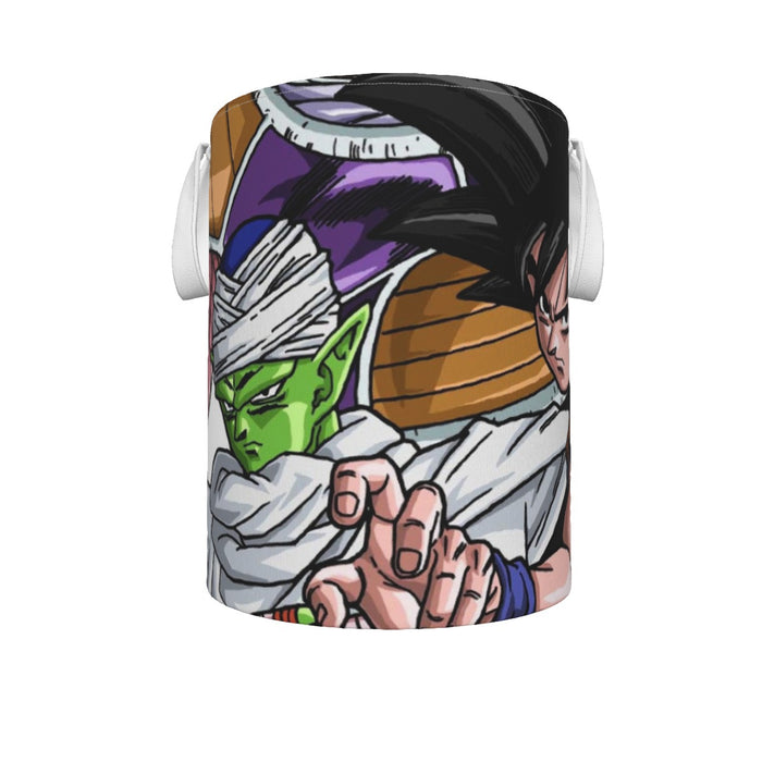 DBZ Goku Fighting Stance Gohan Piccolo Krillin Vegeta Frieza Color Laundry Basket