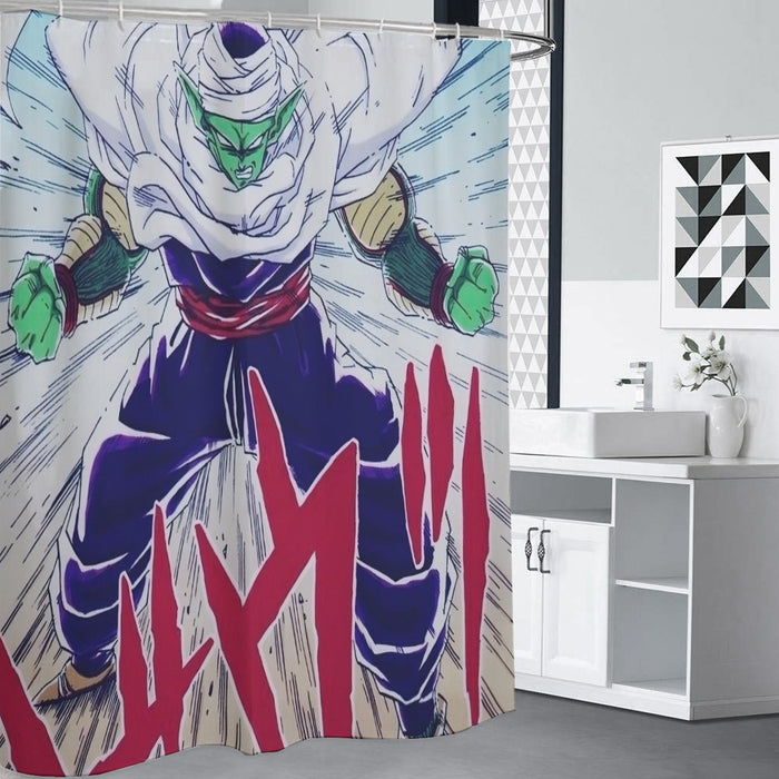 DBZ Evil King Piccolo Release Power Final Battle Fashion Shower Curtain