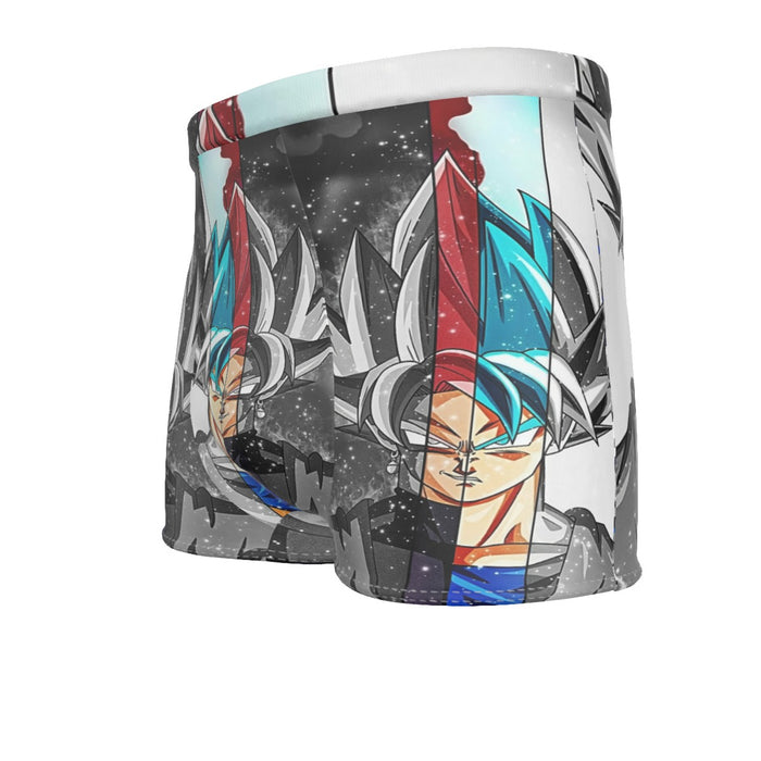 Dragon Ball Super All Super Saiyan Goku Forms Men's Boxer Briefs