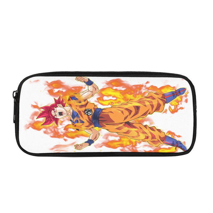 Awesome Goku Super Saiyan God Transformation DBZ Pencil Bag