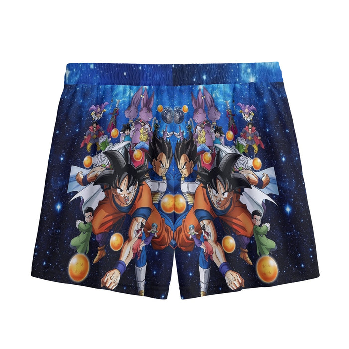 Dragon Ball Super Destruction Gods Goku Vegeta Mesh Shorts