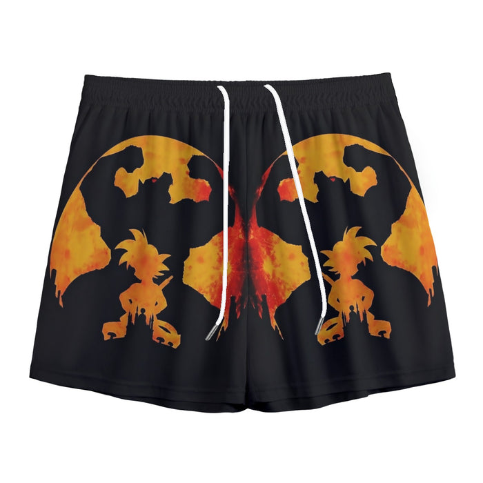 Dragon Ball Z Cool Shadow Kid Goku Great Ape Evolution Mesh Shorts