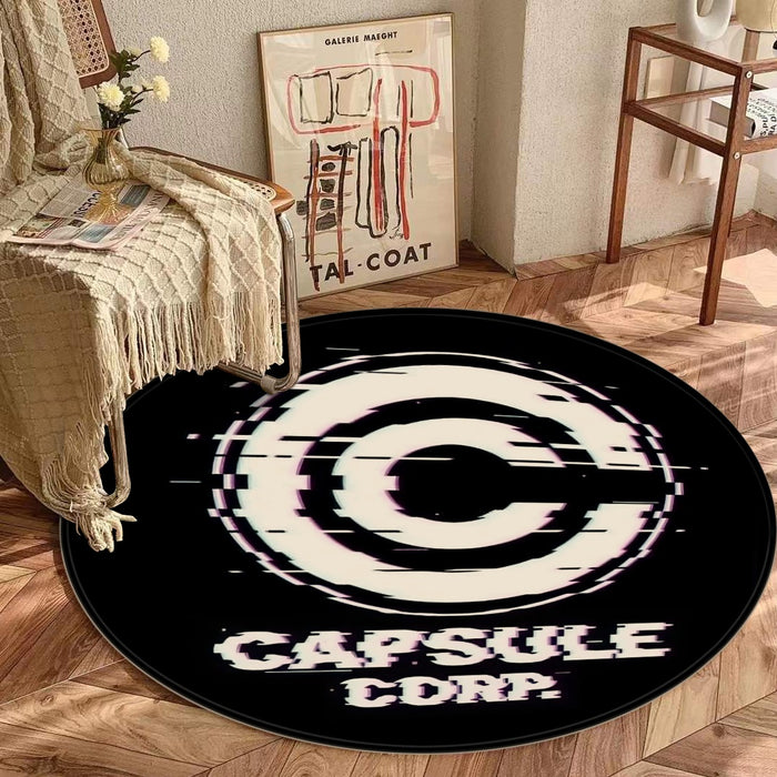 Capsule Coporation Round Mat