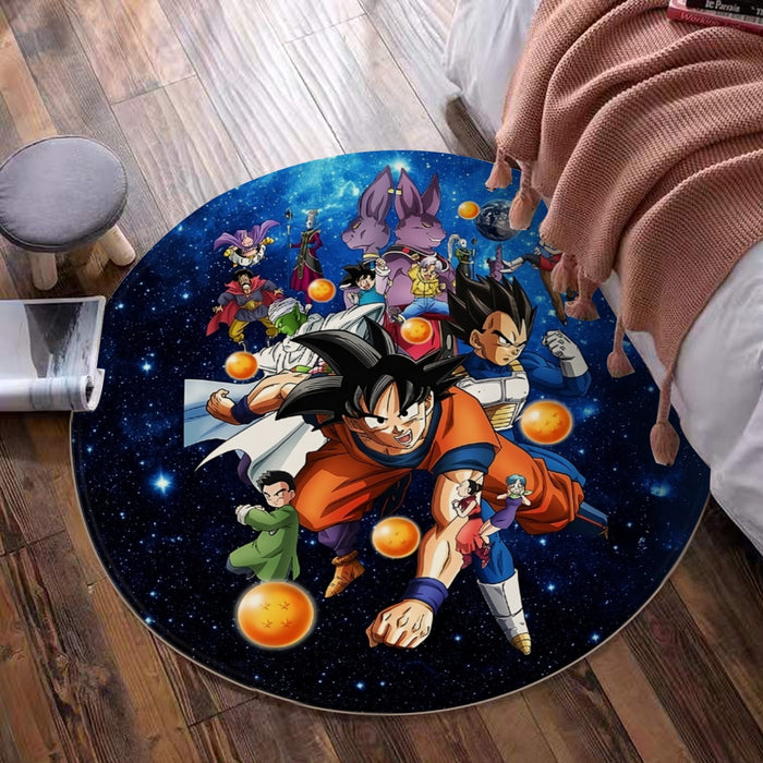 Dragon Ball Super Destruction Gods Goku Vegeta Round Mat