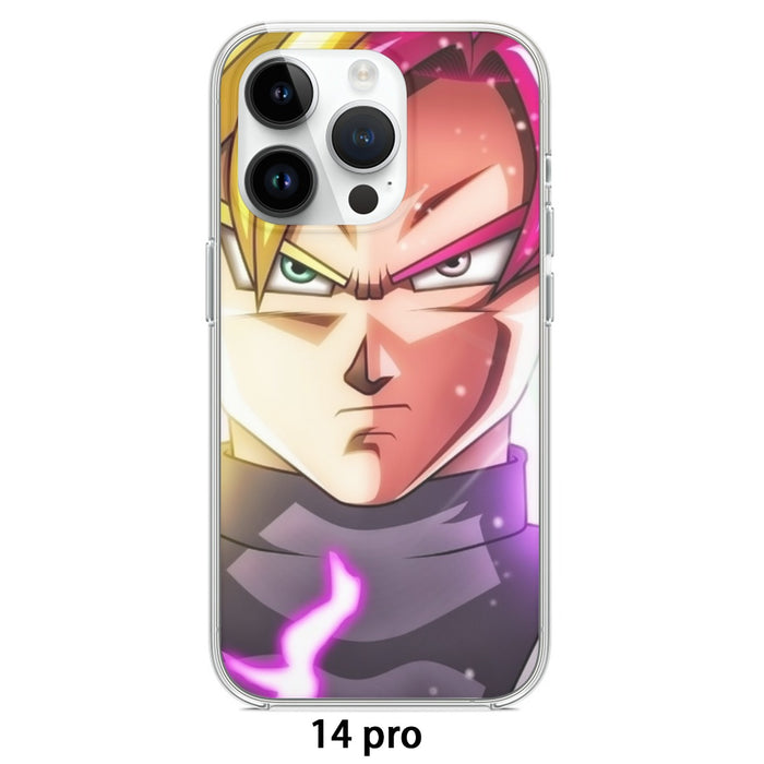 DBZ Goku God Half Rose & Golden Portrait Dope Design Iphone 14 Case