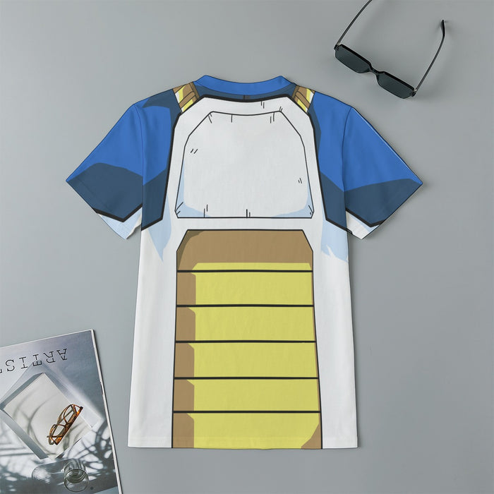 Dragon Ball Z Vegeta Cool Blue Battle Armor Cosplay Kids T-Shirt