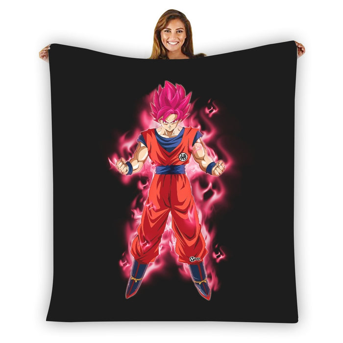 Dragon Ball Super Son Goku Red Kaioken Ultra Instinct Blanket