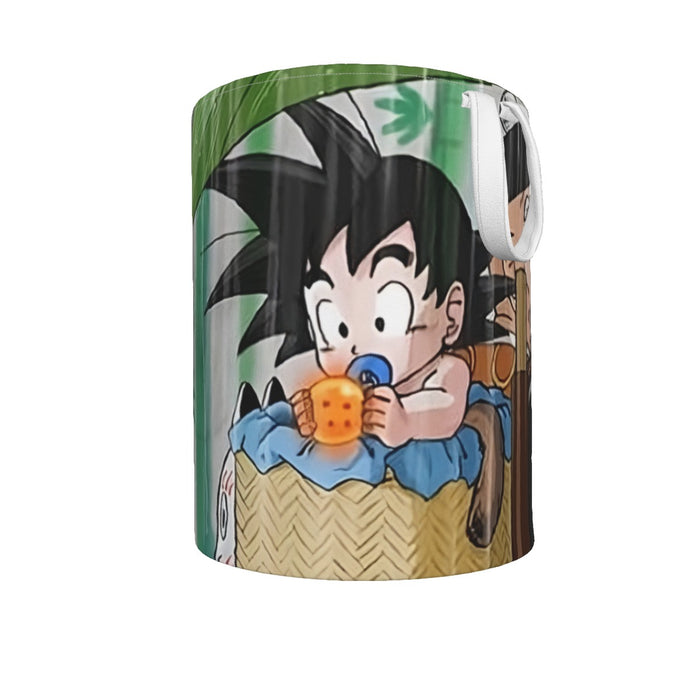 DBZ Kid Goku Super Saiyan Grandpa Gohan Cover Rain Cute Design Laundry Basket