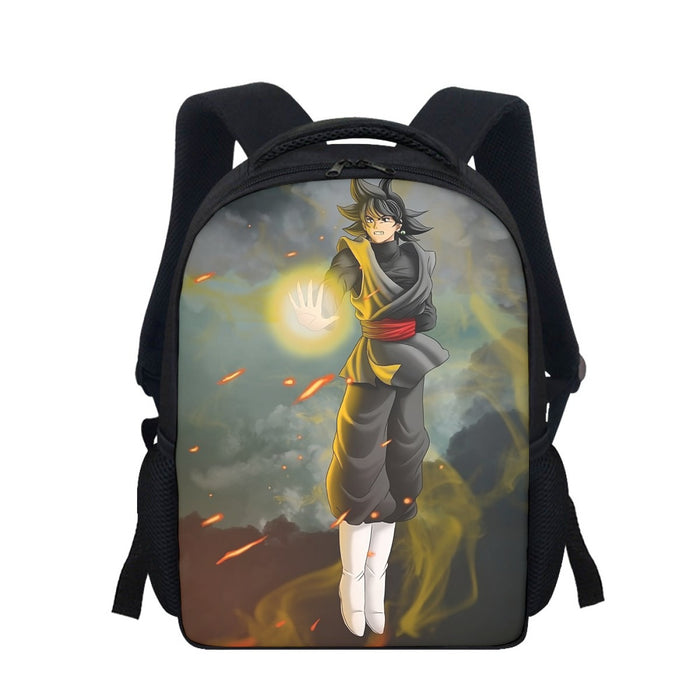 DBZ Goku Black Zamasu Potara Fusion Realistic Drawing Style Cool Backpack