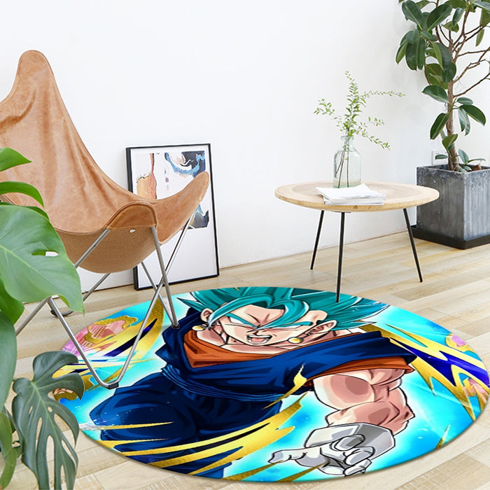 Dragon Ball Super Vegito Ultra Instinct Cool Colorful Round Mat