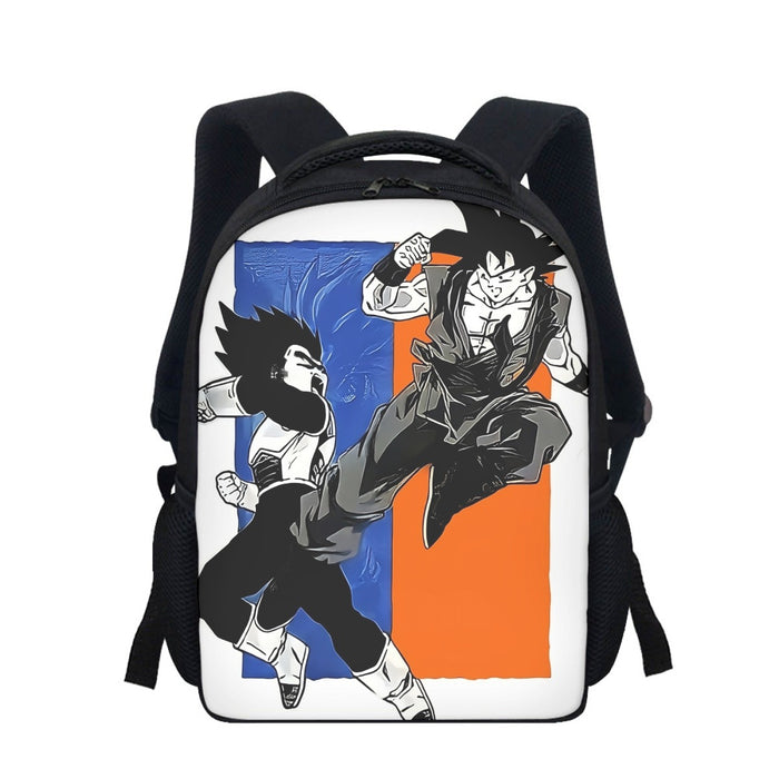 Red Goku And Blue Vegeta Fight Dragon Ball Z Backpack — DBZ Store