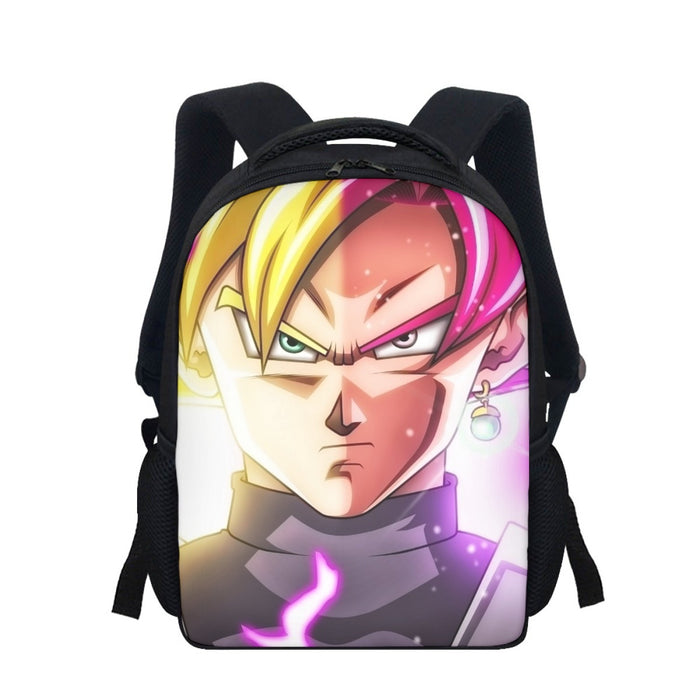 DBZ Goku God Half Rose and Golden Portrait Dope Design Backpack