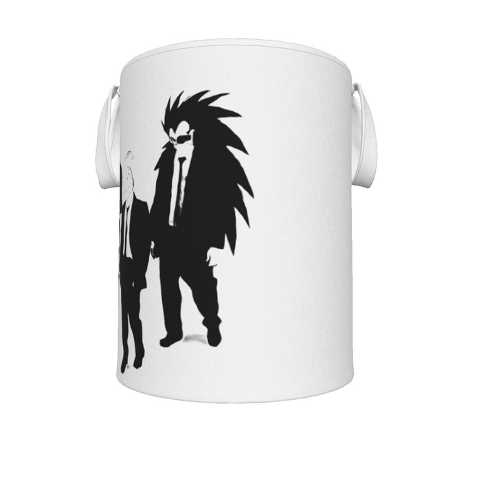 Dragon Ball Characters With Reservoir Dogs Movie Pose Laundry Basket