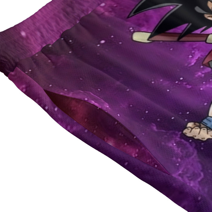 Dragon Ball Super Goku Black Future Saiyan Cool Casual Mesh Shorts