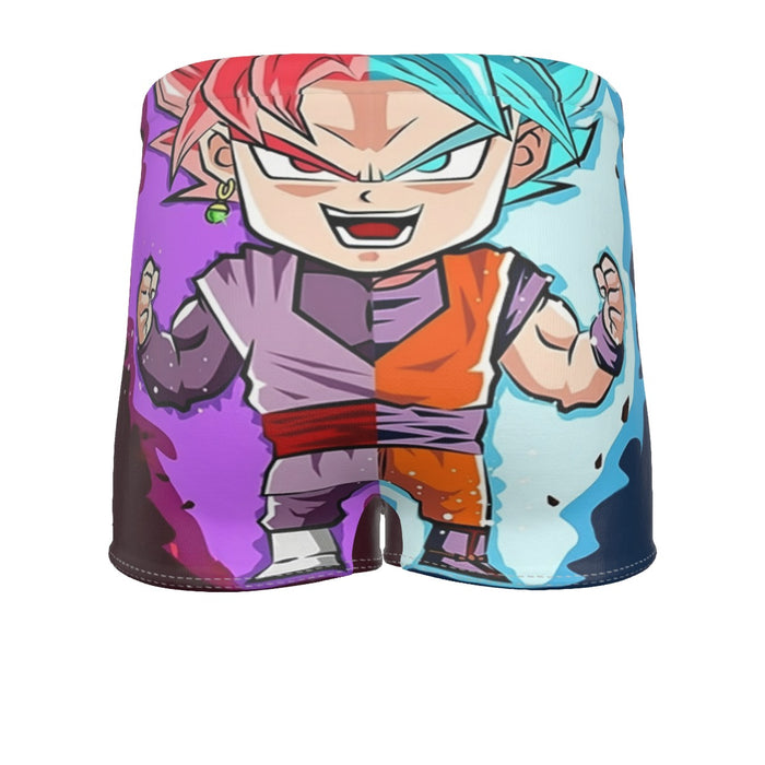 Dragon Ball Super Cute Chibi Blue Vegito Goku Rose Men's Boxer Briefs