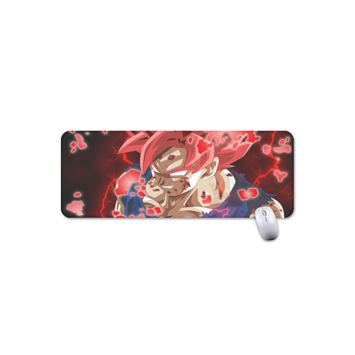 DBZ Son Goku Super Saiyan Red Hair God Dope Style Mouse Pad