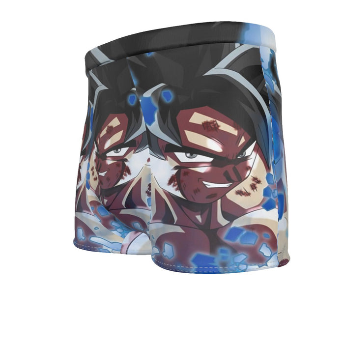 Dragon Ball Super Goku Blue Ultra Instinct Dope Grin Men's Boxer Briefs