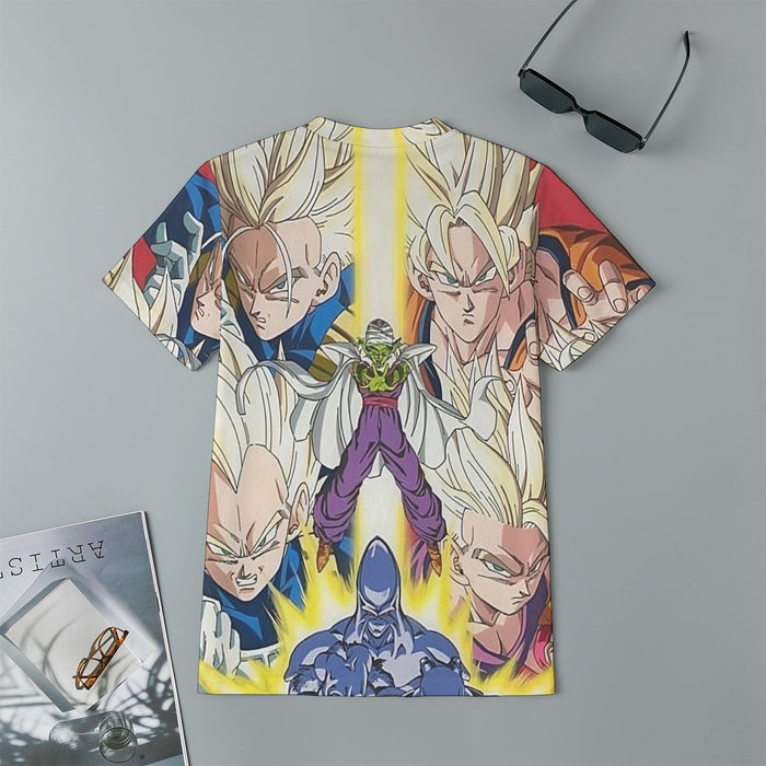 Dragon Ball Goku Vegeta Saiyan Piccolo Namekian Vibrant Design Kids T-Shirt