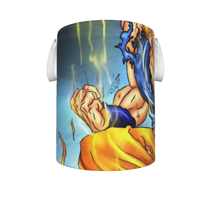 DBZ Goku Super Saiyan Thunder Power Damage Fight Cool Design Laundry Basket