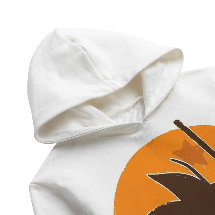 Dragon Ball Z Kid Goku Shadow Logo White Kids' Hoodie