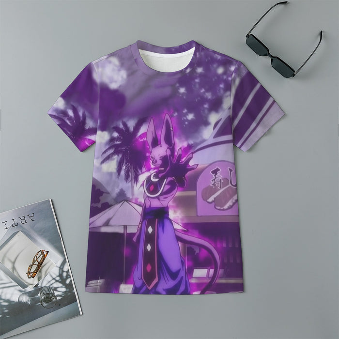 Dragon Ball Super God Of Destruction Dope Lord Beerus Kids T-Shirt