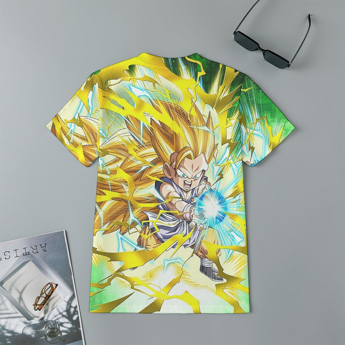 Dragon Ball Kid Goku SSJ3 Kamehameha Kids T-Shirt