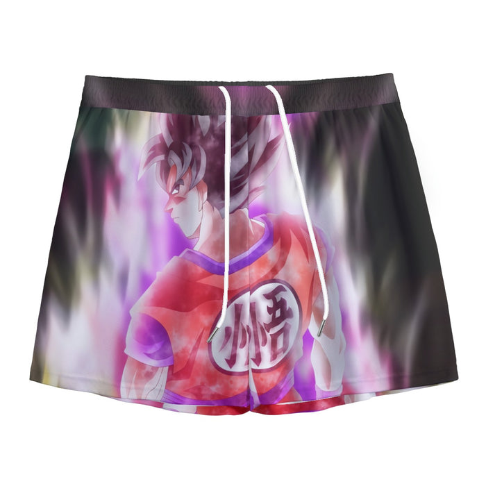 Dragon Ball Angry Son Goku Unique Style Full Print Mesh Shorts